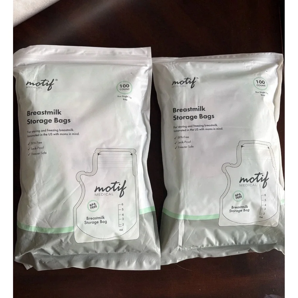 NEW Motif Medical BreastMilk Storage Bags 8oz Single Use 200 count BPA-Free